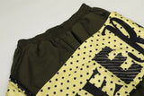 DAXUEN Wide-leg pants with contrast sash and decorative graphics