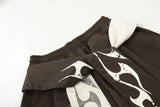 DAXUEN Loose-fitting wide-leg casual pants with abstract graphics