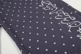 DAXUEN Wide leg sweatpants with cross print and script embroidery