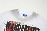 DAXUEN Smiling dog graphic print short-sleeved T-shirt