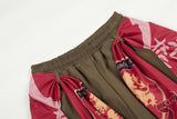 DAXUEN Draped graphic cargo pants with unique prints