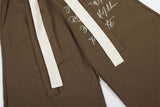 DAXUEN Baggy wide-leg pants with script prints