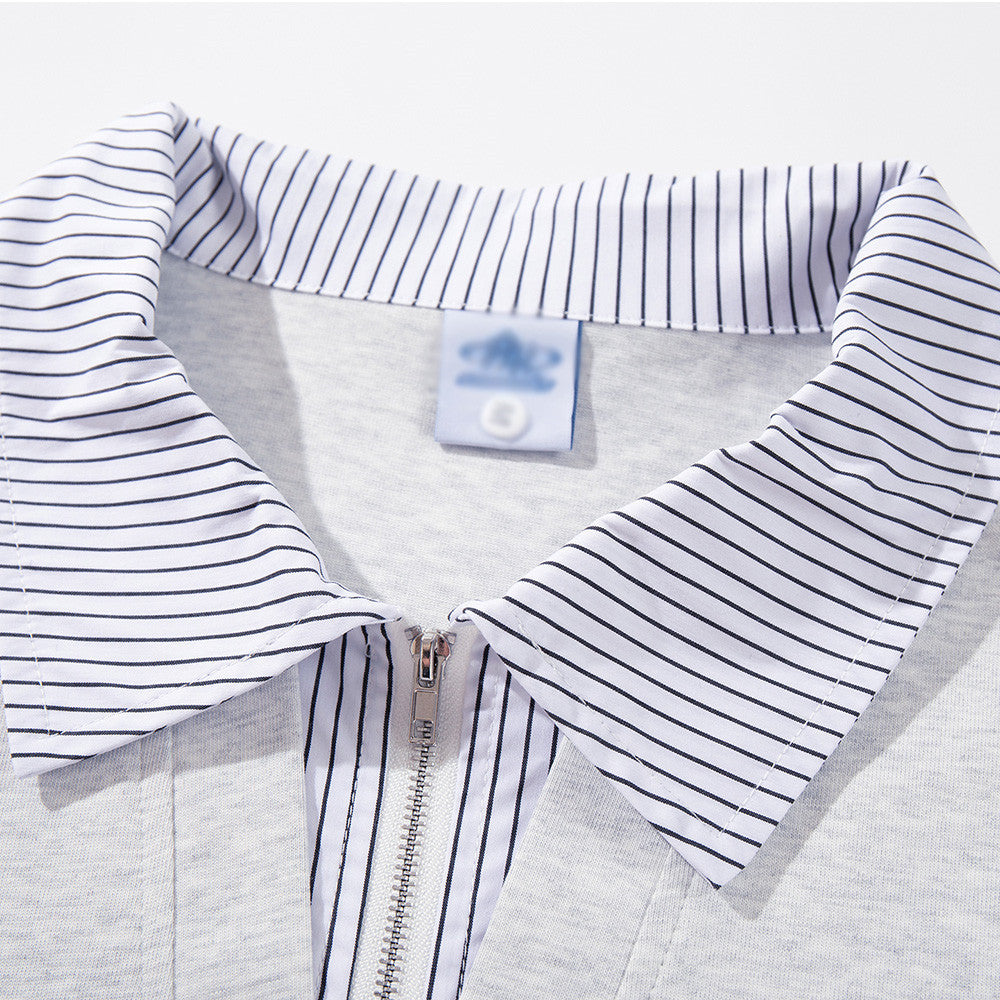 DAXUEN Loose-fitting short-sleeved polo shirt with embroidery