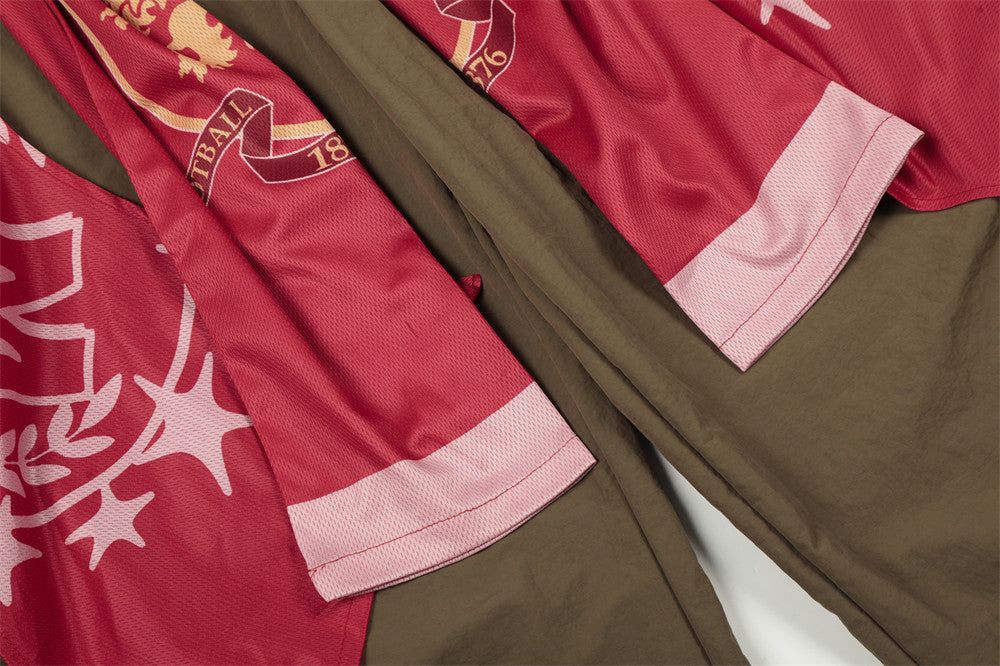 DAXUEN Draped graphic cargo pants with unique prints
