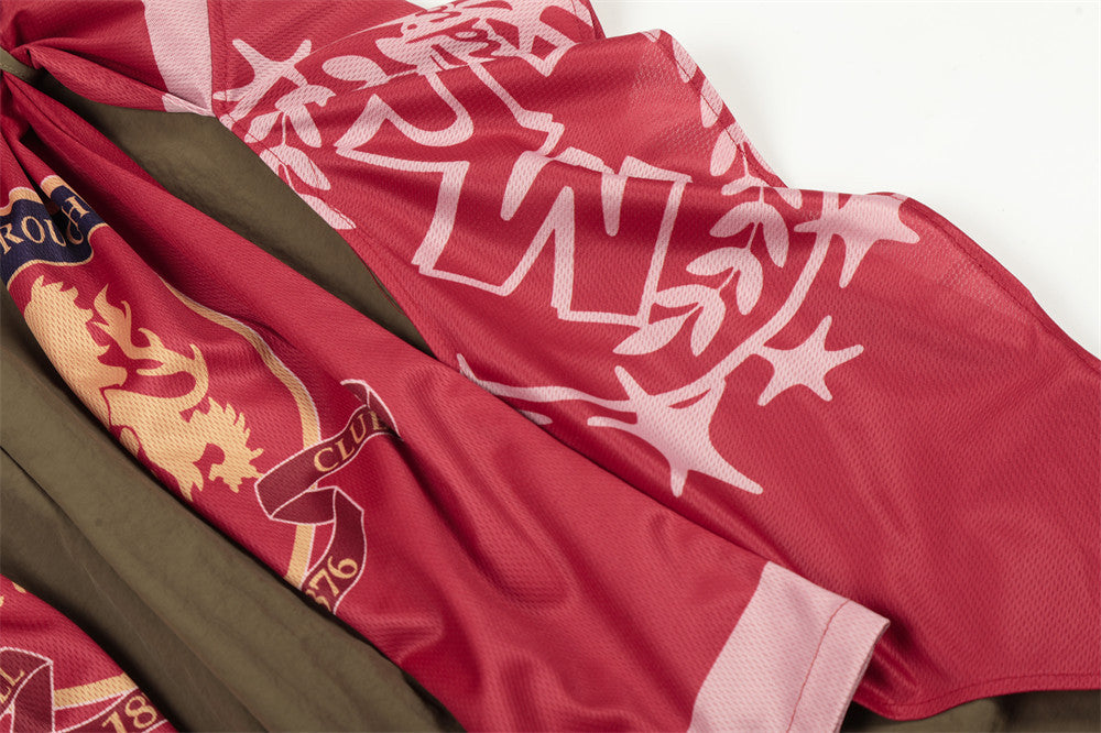 DAXUEN Draped graphic cargo pants with unique prints