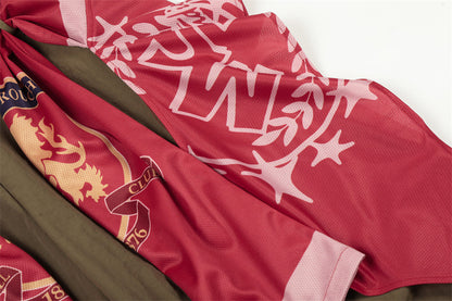DAXUEN Draped graphic cargo pants with unique prints