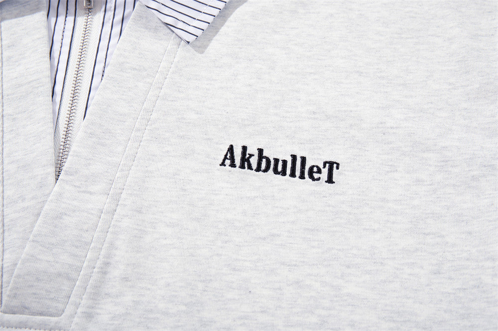 DAXUEN Loose-fitting short-sleeved polo shirt with embroidery