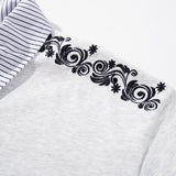 DAXUEN Loose-fitting short-sleeved polo shirt with embroidery