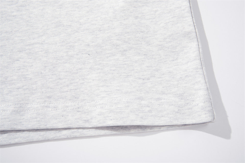 DAXUEN Loose-fitting short-sleeved polo shirt with embroidery