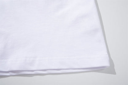 DAXUEN Metallic star embroidered short-sleeved T-shirt