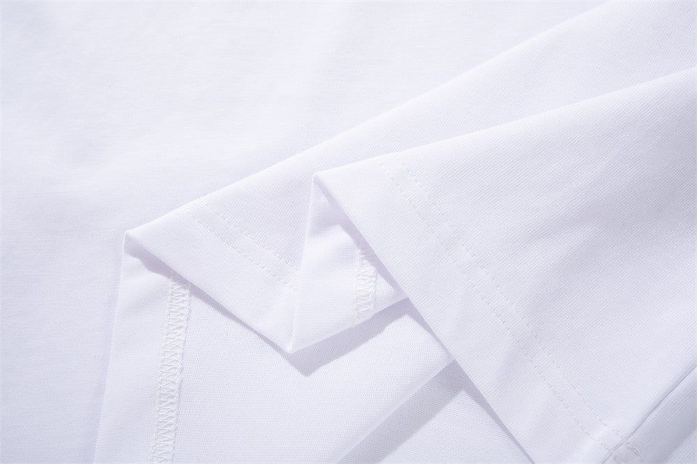 DAXUEN Metallic star embroidered short-sleeved T-shirt