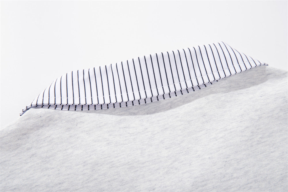 DAXUEN Loose-fitting short-sleeved polo shirt with embroidery