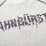 DAXUEN Glitchy text graphic short-sleeved T-shirt
