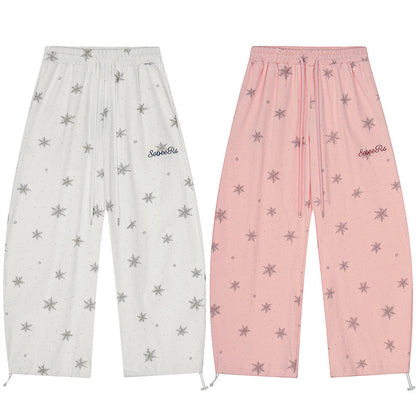 DAXUEN Wide-leg lounge pants with snowflake print