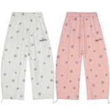 DAXUEN Wide-leg lounge pants with snowflake print