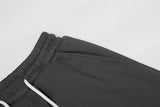DAXUEN Dark grey wide leg sweatpants with unique graphics
