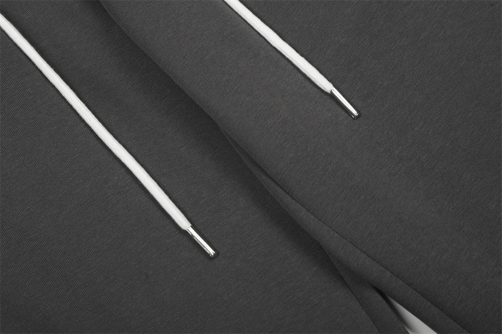 DAXUEN Dark grey wide leg sweatpants with unique graphics
