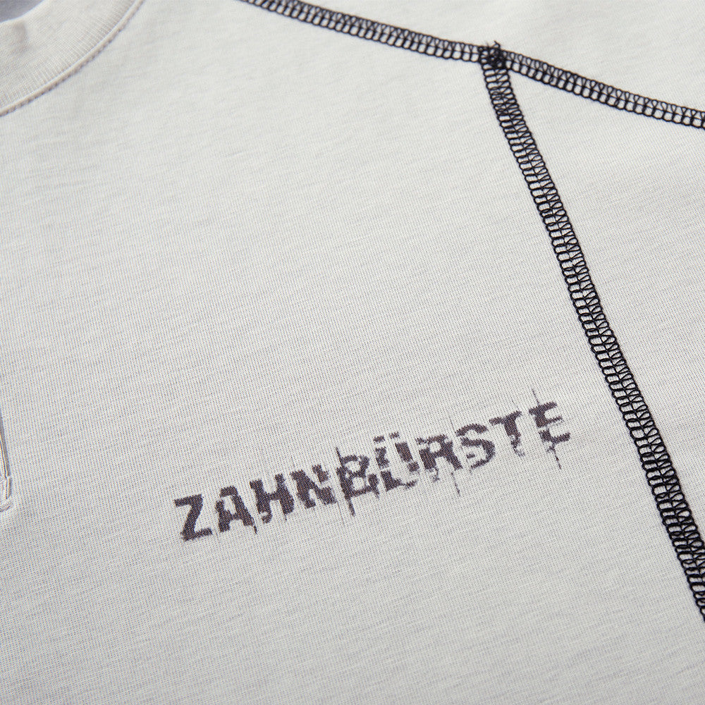 DAXUEN Glitchy text graphic short-sleeved T-shirt