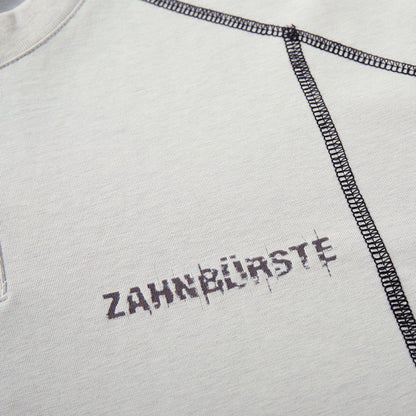 DAXUEN Glitchy text graphic short-sleeved T-shirt