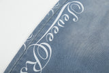 DAXUEN Light blue denim wide-leg jeans with graphic prints
