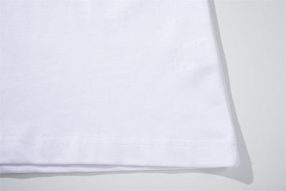 DAXUEN Short-sleeved embroidered T-shirt in black and white