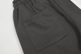 DAXUEN Dark grey wide leg sweatpants with unique graphics