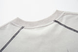 DAXUEN Glitchy text graphic short-sleeved T-shirt