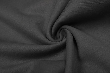 DAXUEN Dark grey wide leg sweatpants with unique graphics