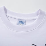 DAXUEN Oversized crew neck t-shirt with palm tree graphics