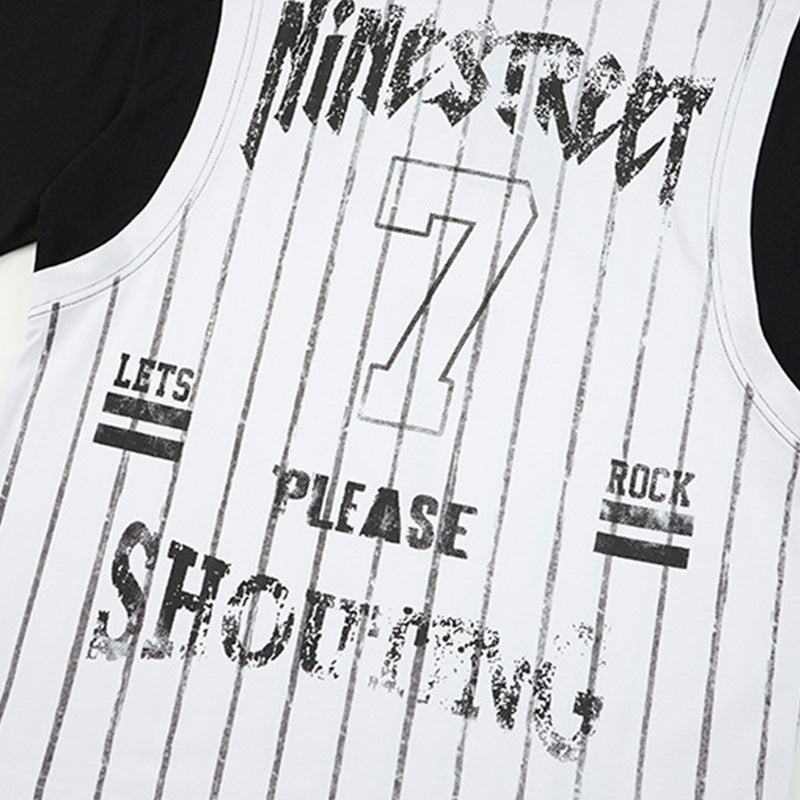 DAXUEN Layered short-sleeve t-shirt with sleeveless vest