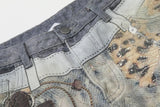 DAXUEN Cropped wide-leg digital print pants with bear graphic