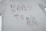 DAXUEN Vintage short-sleeve T-shirt with distressed graphic