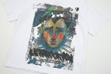 DAXUEN Distressed graphic portrait t-shirt in black and white