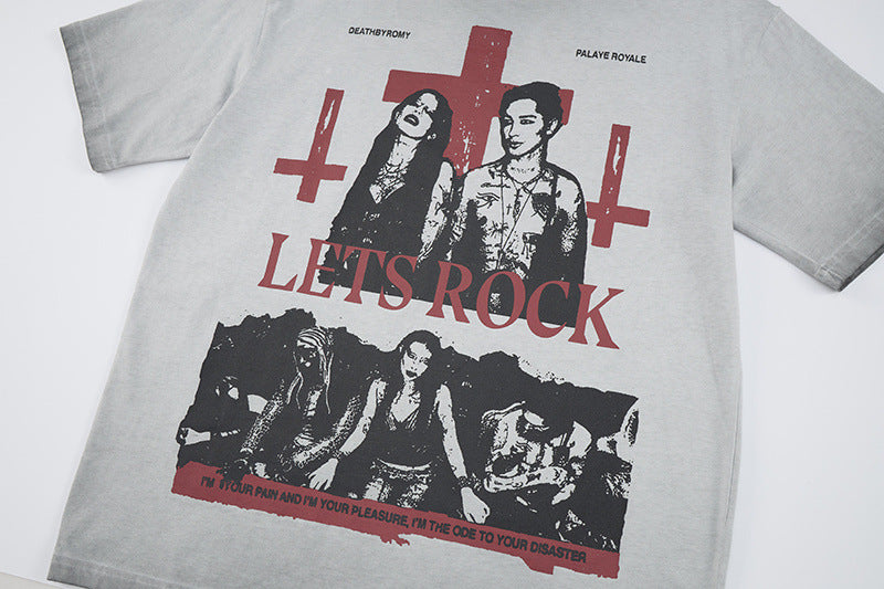 DAXUEN Oversized graphic t-shirt with bold prints