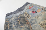DAXUEN Cropped wide-leg digital print pants with bear graphic