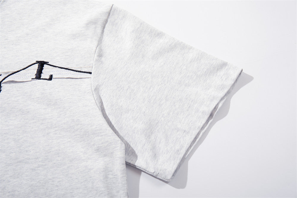 DAXUEN Oversized short-sleeve crew neck T-shirt with graphic