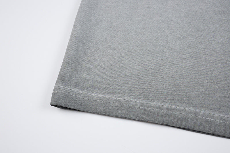 DAXUEN Vintage short-sleeve T-shirt with distressed graphic