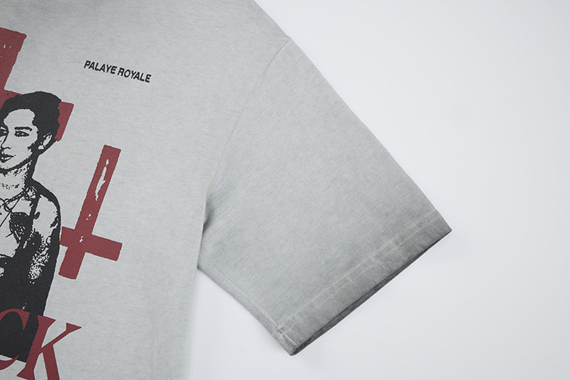 DAXUEN Oversized graphic t-shirt with bold prints