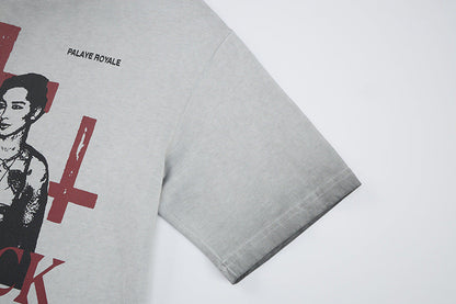 DAXUEN Oversized graphic t-shirt with bold prints