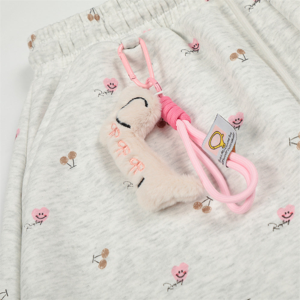 DAXUEN Wide-leg sweatpants with playful prints and embroidery
