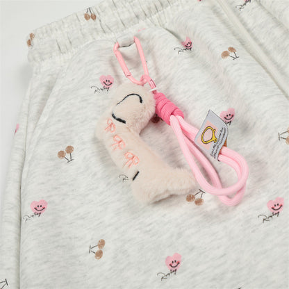 DAXUEN Wide-leg sweatpants with playful prints and embroidery