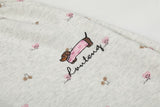 DAXUEN Wide-leg sweatpants with playful prints and embroidery