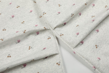 DAXUEN Wide-leg sweatpants with playful prints and embroidery