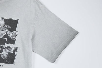 DAXUEN Vintage graphic crew neck t-shirt