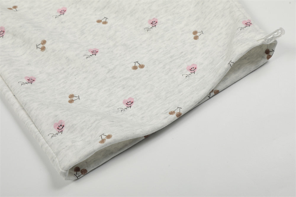 DAXUEN Wide-leg sweatpants with playful prints and embroidery