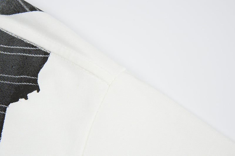 DAXUEN Oversized short-sleeved graphic T-shirt in black or white