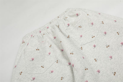 DAXUEN Wide-leg sweatpants with playful prints and embroidery