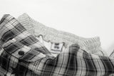 DAXUEN Tunnel Walk Plaid Wrap Sweatpants