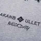 DAXUEN Short-sleeved relaxed-fit t-shirt with floral embroidery