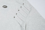 DAXUEN Distinctive short-sleeved T-shirt with emblem and pleated panels